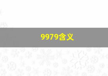 9979含义