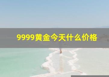 9999黄金今天什么价格