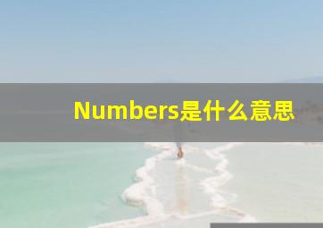 Numbers是什么意思