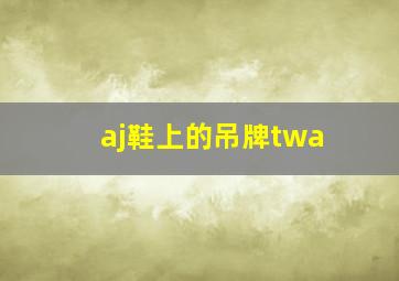 aj鞋上的吊牌twa