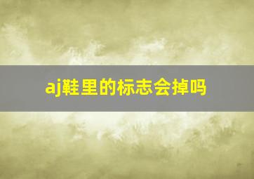 aj鞋里的标志会掉吗