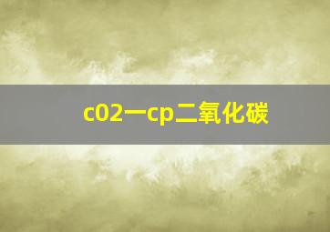 c02一cp二氧化碳