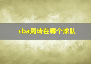 cba周琦在哪个球队