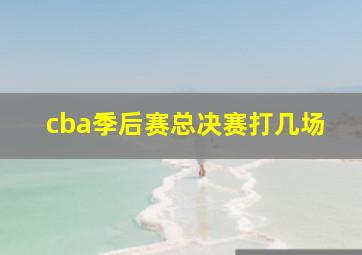 cba季后赛总决赛打几场