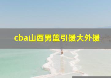 cba山西男篮引援大外援