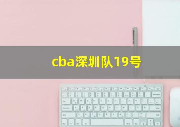 cba深圳队19号