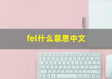 fel什么意思中文