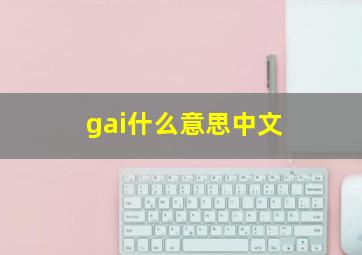 gai什么意思中文