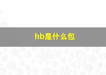 hb是什么包