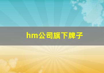 hm公司旗下牌子