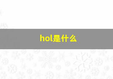 hol是什么