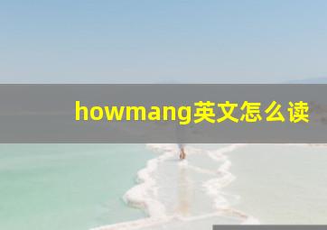 howmang英文怎么读