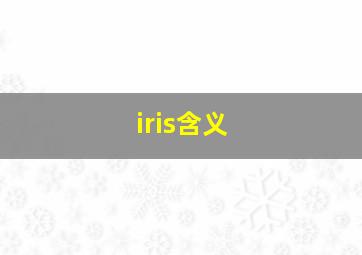 iris含义