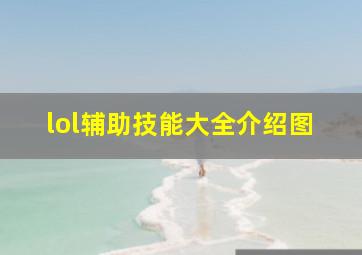 lol辅助技能大全介绍图