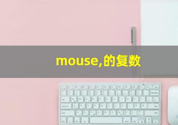 mouse,的复数