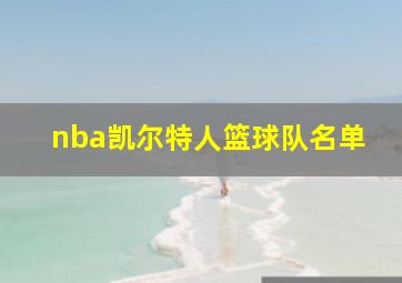 nba凯尔特人篮球队名单