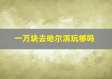 一万块去哈尔滨玩够吗