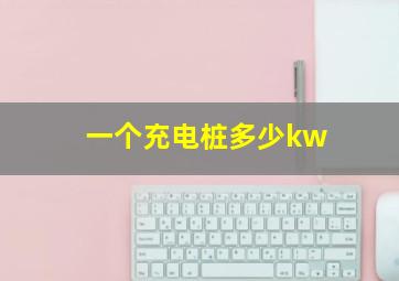 一个充电桩多少kw