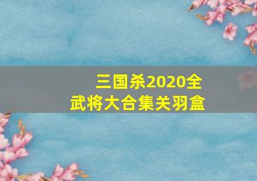 三国杀2020全武将大合集关羽盒