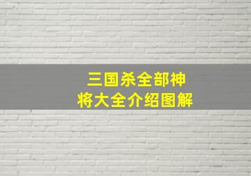 三国杀全部神将大全介绍图解