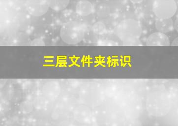 三层文件夹标识