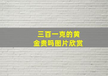 三百一克的黄金贵吗图片欣赏