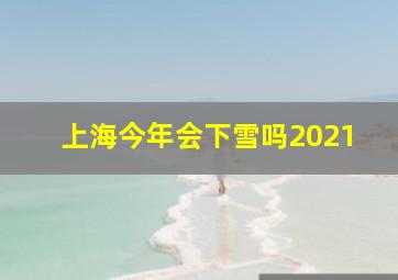 上海今年会下雪吗2021