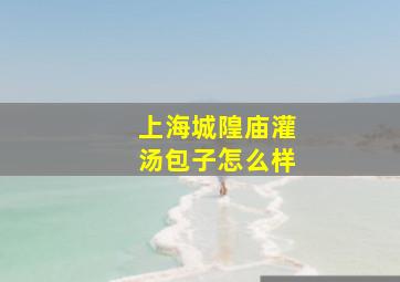 上海城隍庙灌汤包子怎么样