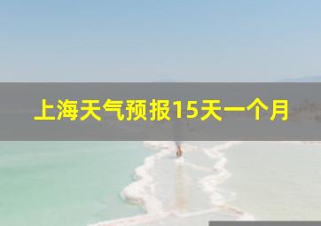 上海天气预报15天一个月