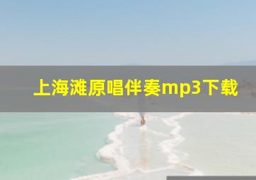 上海滩原唱伴奏mp3下载