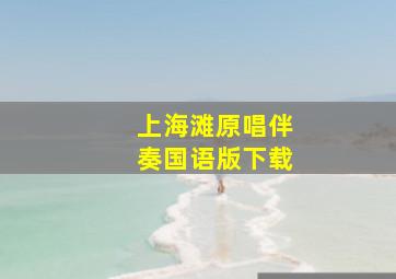 上海滩原唱伴奏国语版下载