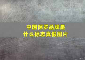 中国保罗品牌是什么标志真假图片