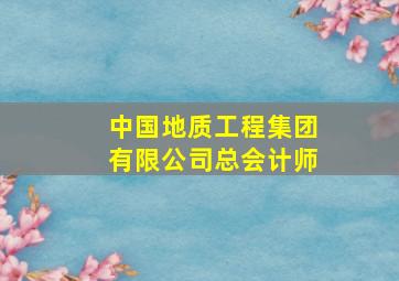 中国地质工程集团有限公司总会计师