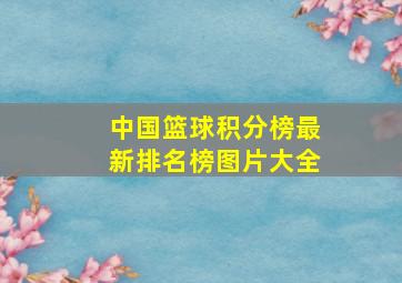 中国篮球积分榜最新排名榜图片大全