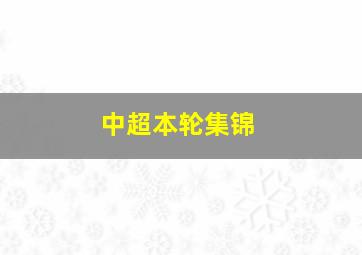 中超本轮集锦