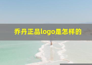 乔丹正品logo是怎样的