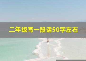 二年级写一段话50字左右