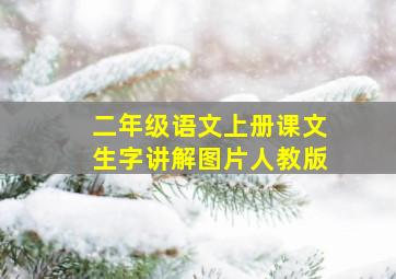 二年级语文上册课文生字讲解图片人教版