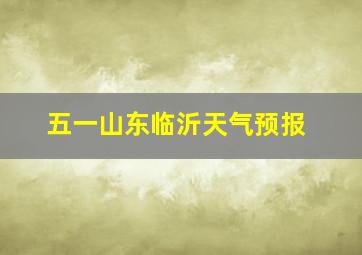 五一山东临沂天气预报