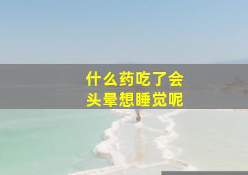 什么药吃了会头晕想睡觉呢