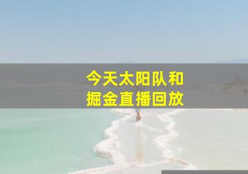 今天太阳队和掘金直播回放