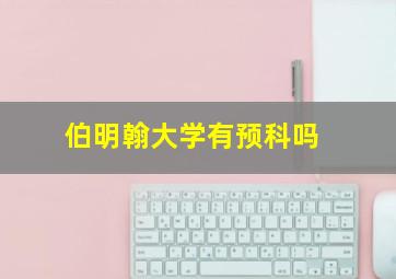 伯明翰大学有预科吗