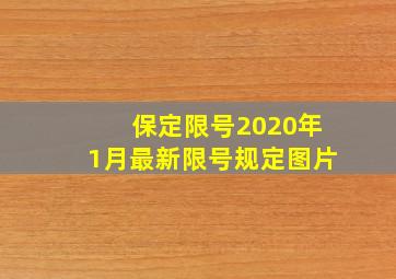 保定限号2020年1月最新限号规定图片