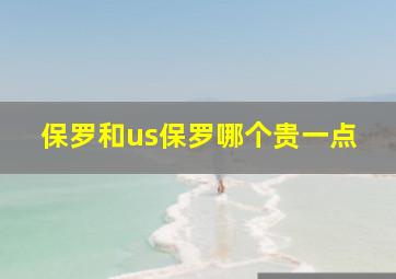 保罗和us保罗哪个贵一点