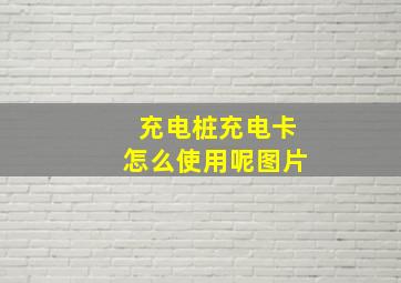 充电桩充电卡怎么使用呢图片