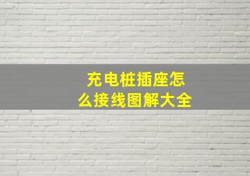 充电桩插座怎么接线图解大全