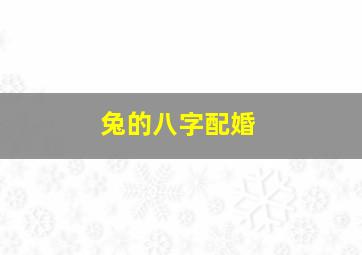 兔的八字配婚