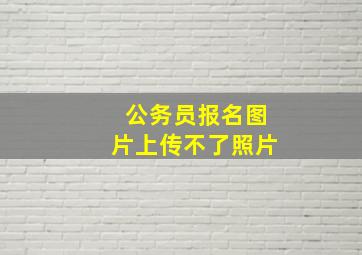 公务员报名图片上传不了照片