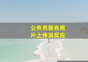 公务员报名照片上传没反应