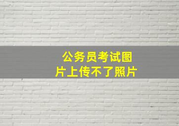 公务员考试图片上传不了照片